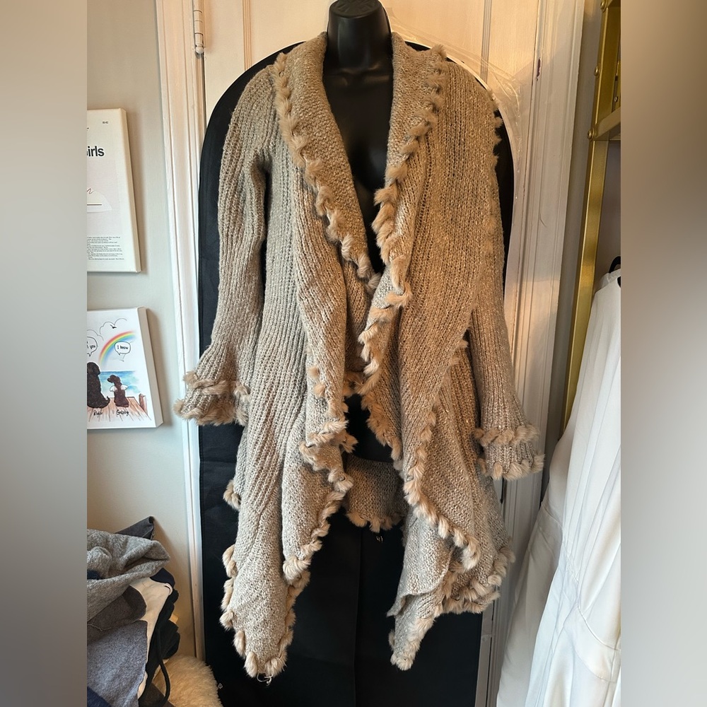 Boston Proper Cardigan Duster Wrap S